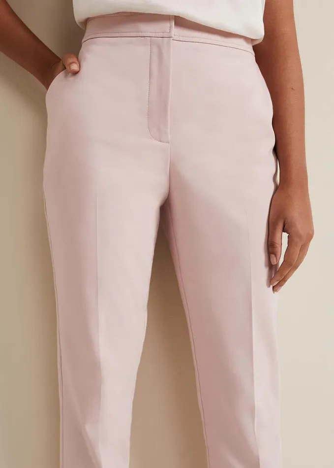 Phase Eight Petite Ulrica Tapered Suit Trouser Antique Rose Women Trousers