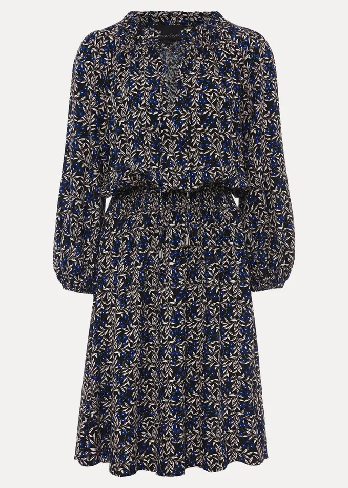 Phase Eight Phillipa Floral Swing Dress Navy Women Dresses