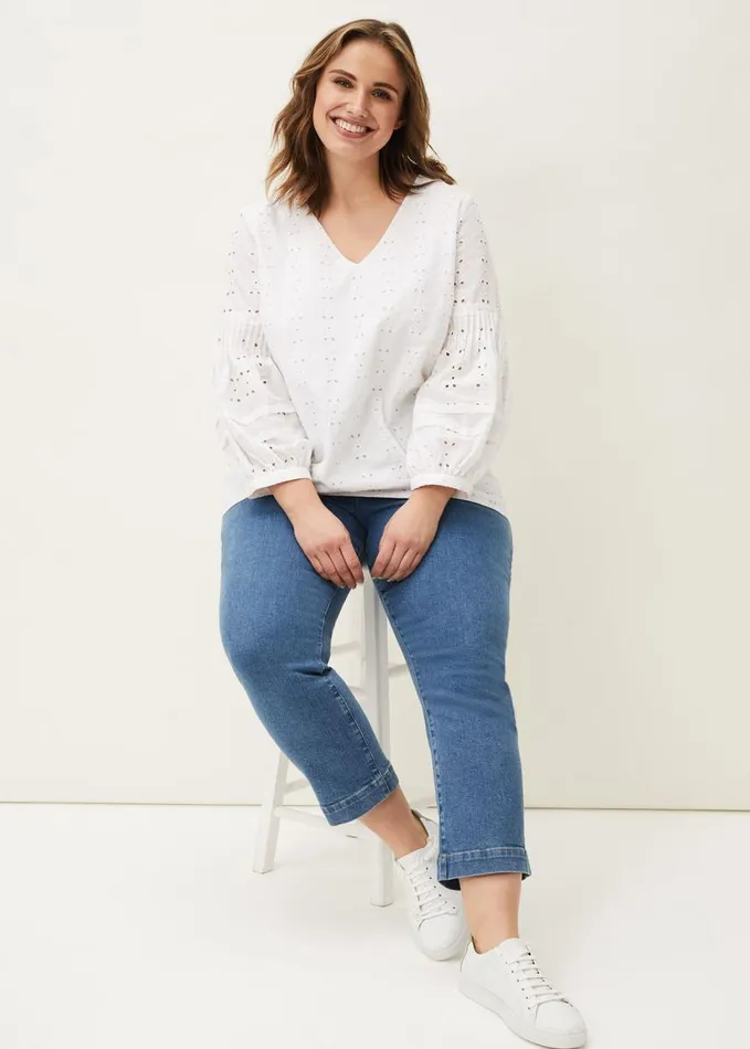 Phase Eight Ramona Straight Leg Jean Blue Women Trousers