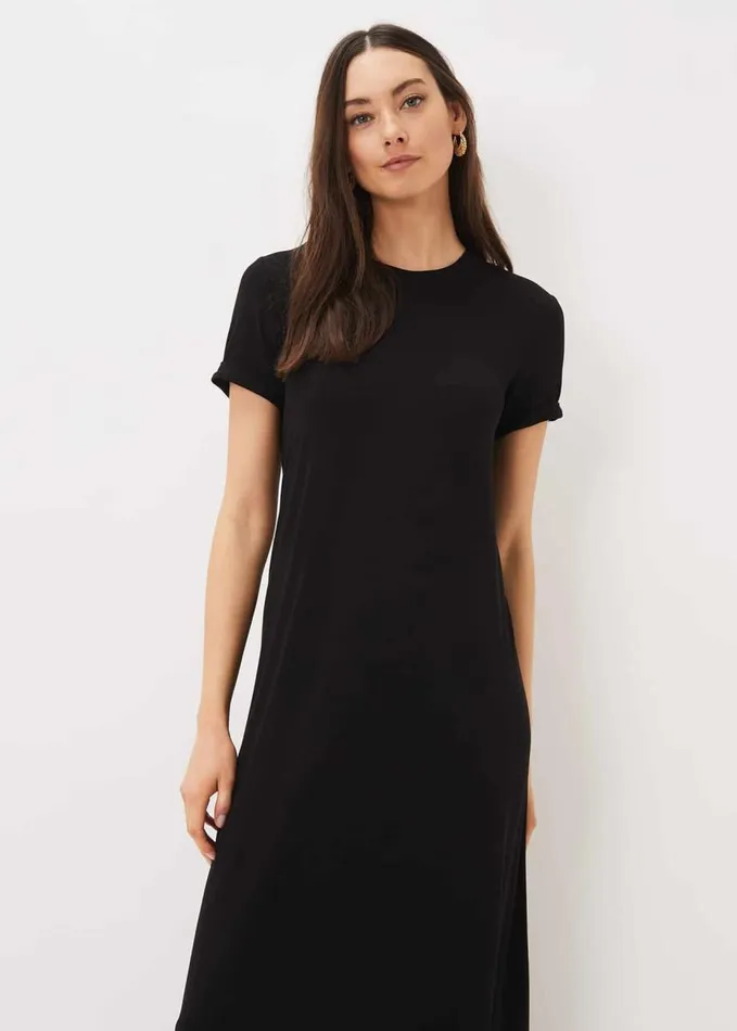 Phase Eight Roxana TShirt Maxi Dress Black Women Dresses
