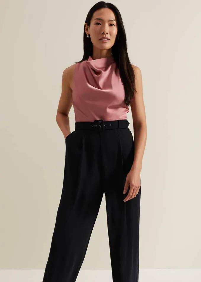 Phase Eight Sabina Satin Wide Leg Jumpsuit Multicoloured Women Dresses