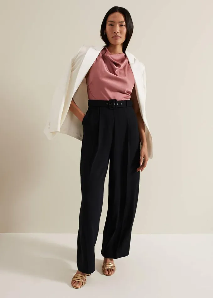 Phase Eight Sabina Satin Wide Leg Jumpsuit Multicoloured Women Dresses