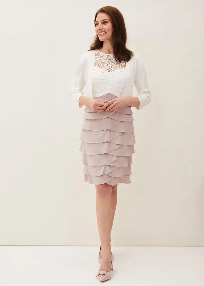 Phase Eight Salma Lightweight Knitted Jacket Ivory Women Knitwear