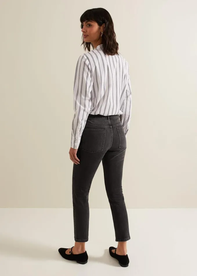 Phase Eight Sara Slim Leg Jeans Black Women Trousers