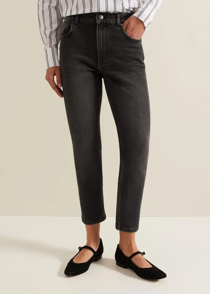 Phase Eight Sara Slim Leg Jeans Black Women Trousers