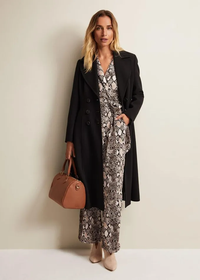 Phase Eight Snake Constance Jumpsuit Brown Women Dresses