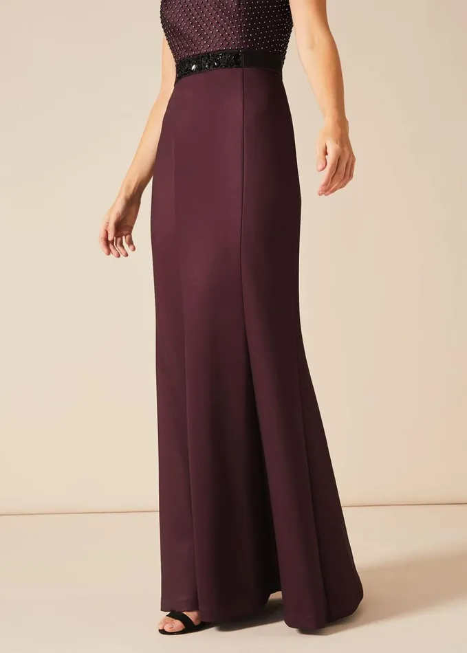 Phase Eight Sofia Beaded Bodice Dress Port Women Dresses