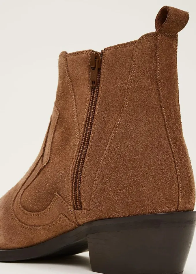 Phase Eight Suede Ankle Boots Tan Women Boots