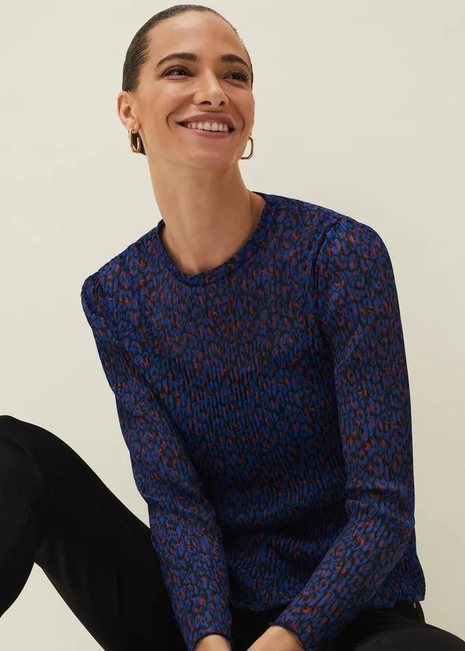 Phase Eight Talia Animal Top Multicoloured Women Tops and TShirts