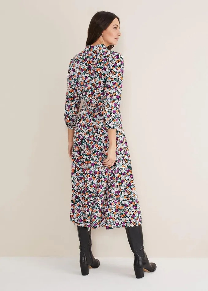 Phase Eight Tana Floral Midaxi Dress Multicoloured Women Dresses