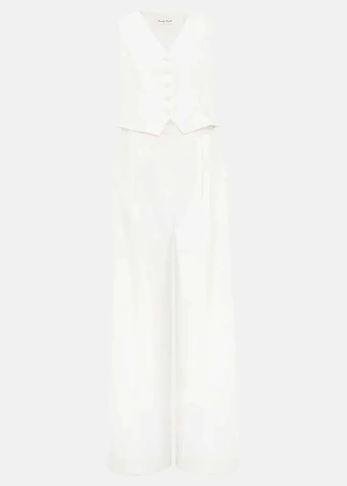 Phase Eight Tia Waistcoat Jumpsuit Ivory Women Dresses