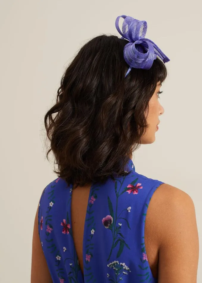 Phase Eight Twist Bow Headband Blue Women Fascinators and Hats