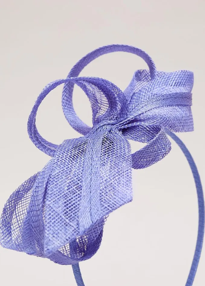 Phase Eight Twist Bow Headband Blue Women Fascinators and Hats