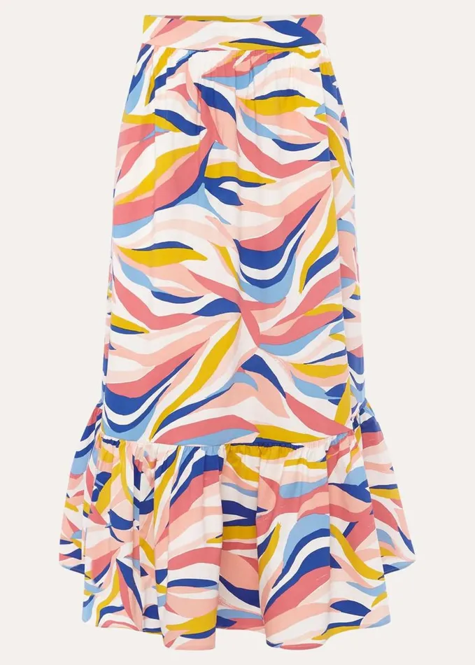 Phase Eight Tyra Wave CoOrd Midi Skirt Multicoloured Women Skirts