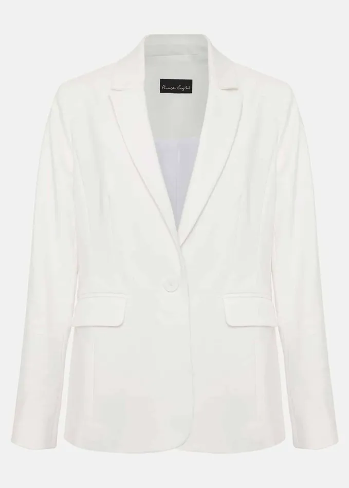 Phase Eight Ulrica Fitted Suit Jacket White Women Jackets