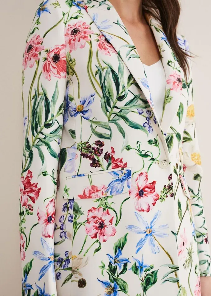 Phase Eight Ulrica Floral Blazer Multicoloured Women Jackets