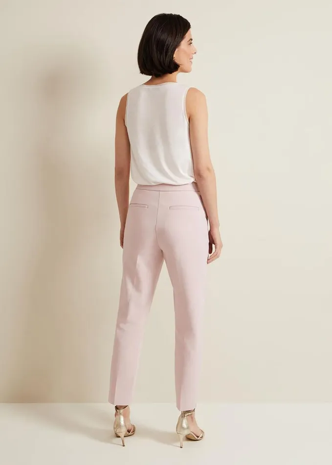Phase Eight Ulrica Tapered Suit Trouser Antique Rose Women Trousers