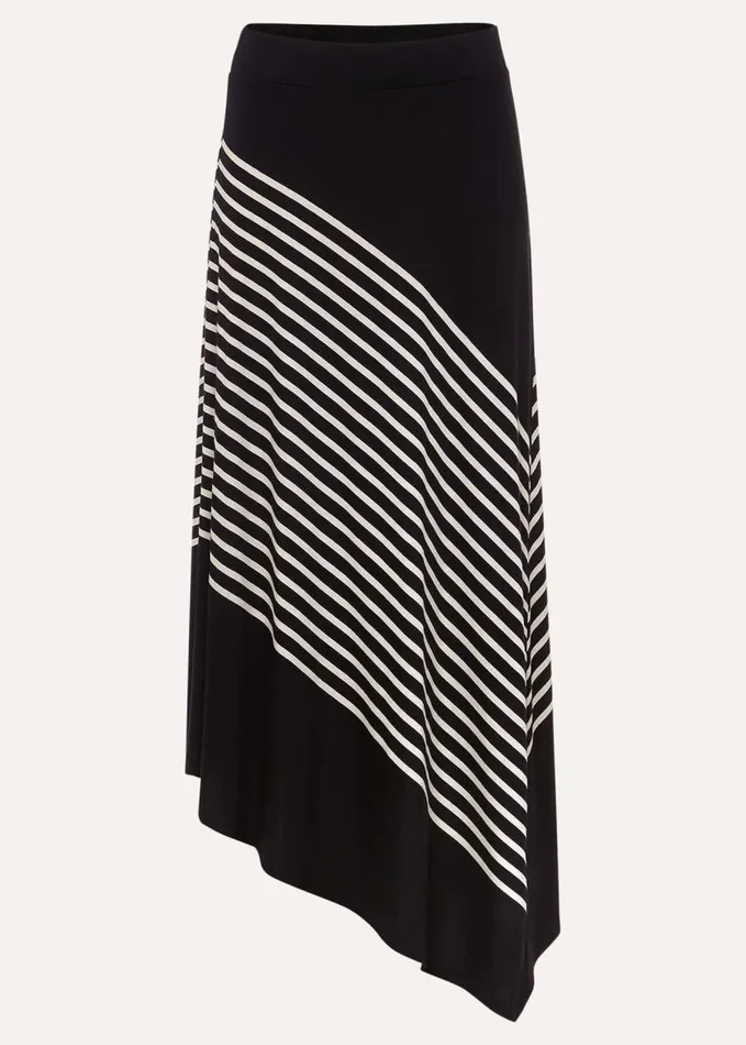 Phase Eight Veritty Stripe Skirt Blackivory Women Skirts