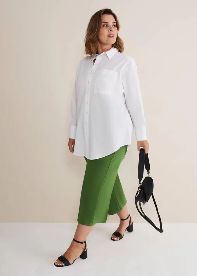 Phase Eight White Cotton Oversized Shirt White Women Shirts and Blouses