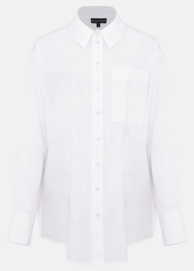 Phase Eight White Cotton Oversized Shirt White Women Shirts and Blouses