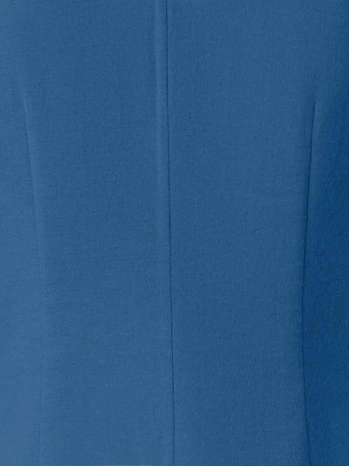 Polo Dress In Cotton Silk DoubleFace Medium Denim Women Akris Dresses