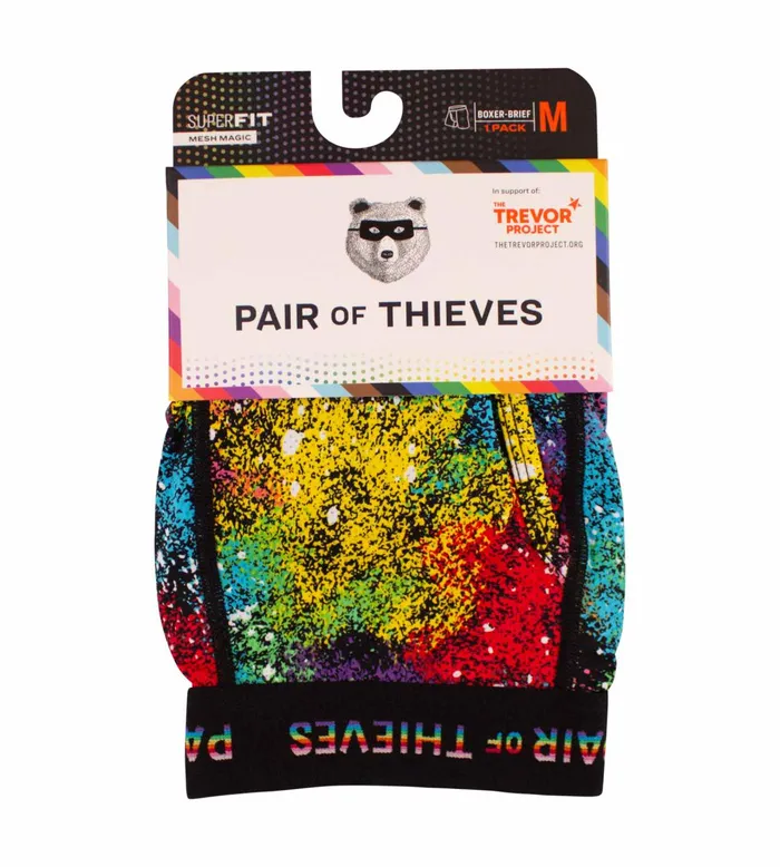Pride Superfit Boxer Briefs Black Underwear 1 Pack Men Pair Of Thieves Boxer Briefs