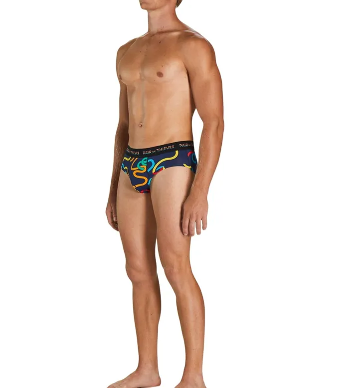 Pride Superfit Briefs Navy Underwear 1 Pack Men Pair Of Thieves Briefs