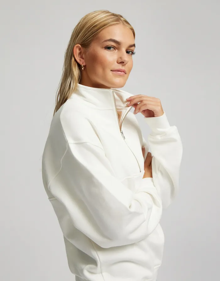 Quarter Zips Organic Quarter Zip 8211 Lava Grey 8211 Colorfulstandard Women