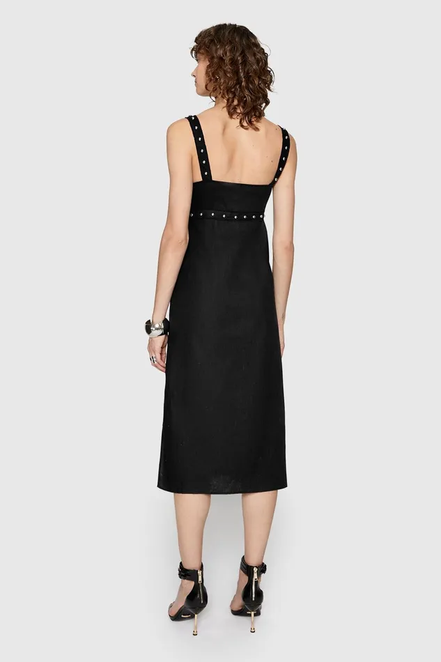 Rebecca Minkoff Archie Studded Dress Black Women Dresses