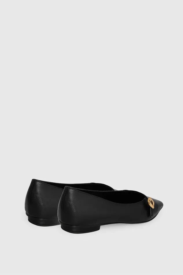 Rebecca Minkoff Buckle Flat Black Women