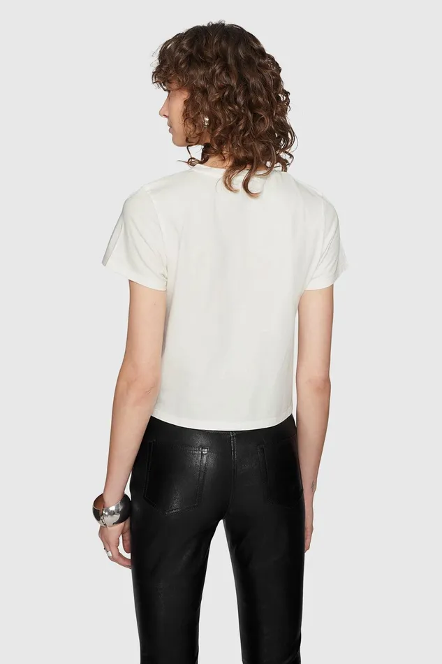 Rebecca Minkoff Carlin Crop TShirt Coconut Women Tops