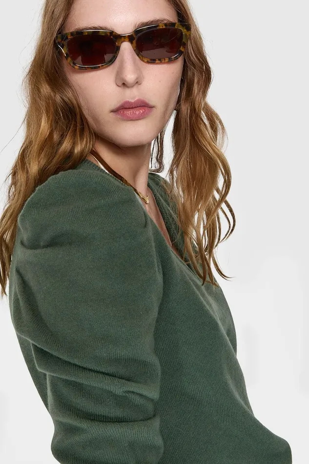 Rebecca Minkoff Janine Sweater Basil Women Tops
