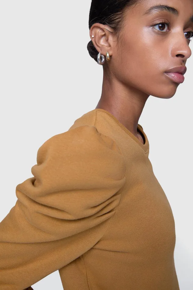 Rebecca Minkoff Janine Sweatshirt Caramel Women Tops