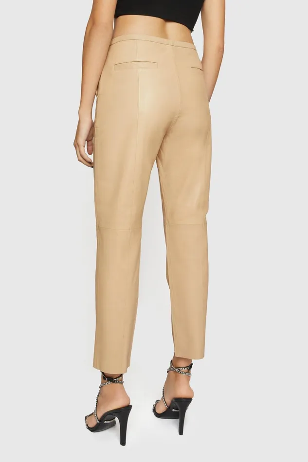 Rebecca Minkoff Madelyn Pants Sand Dune Women Leather