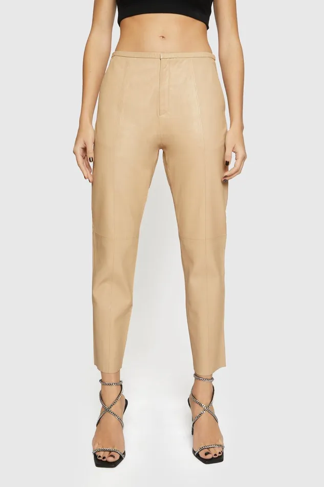 Rebecca Minkoff Madelyn Pants Sand Dune Women Leather