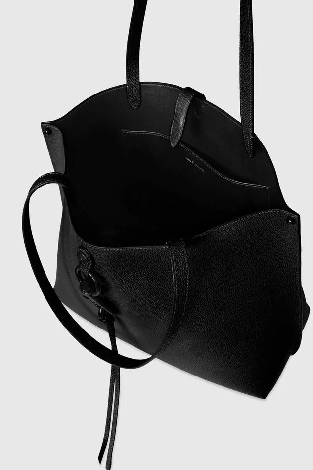 Rebecca Minkoff Megan Tote Blackblack Shellac Women Tote Bags