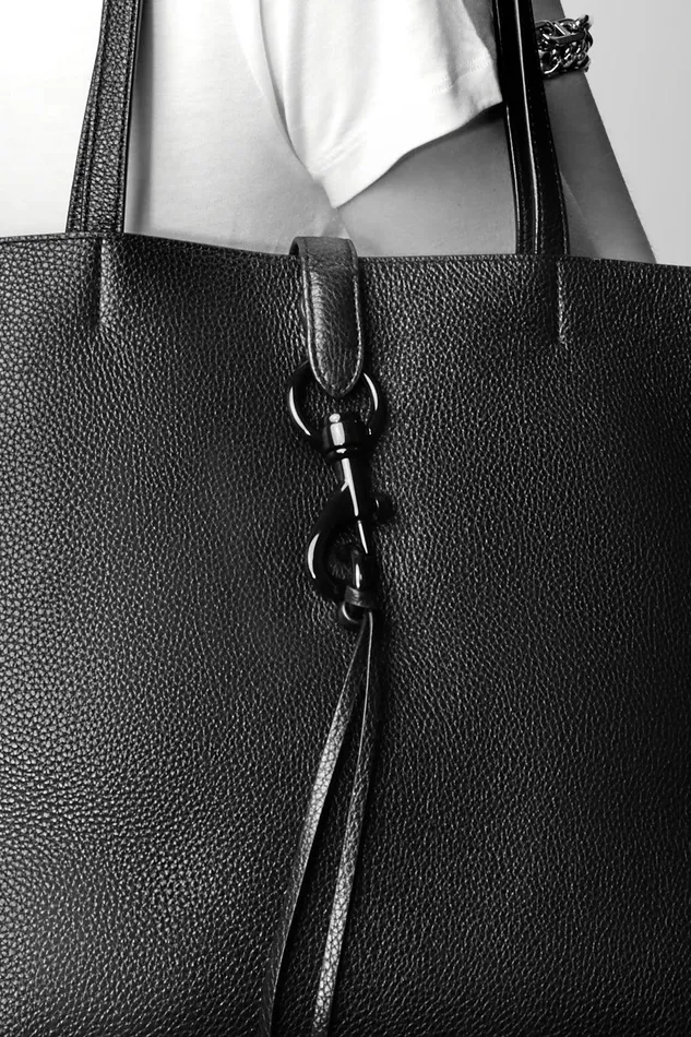 Rebecca Minkoff Megan Tote Blackblack Shellac Women Tote Bags
