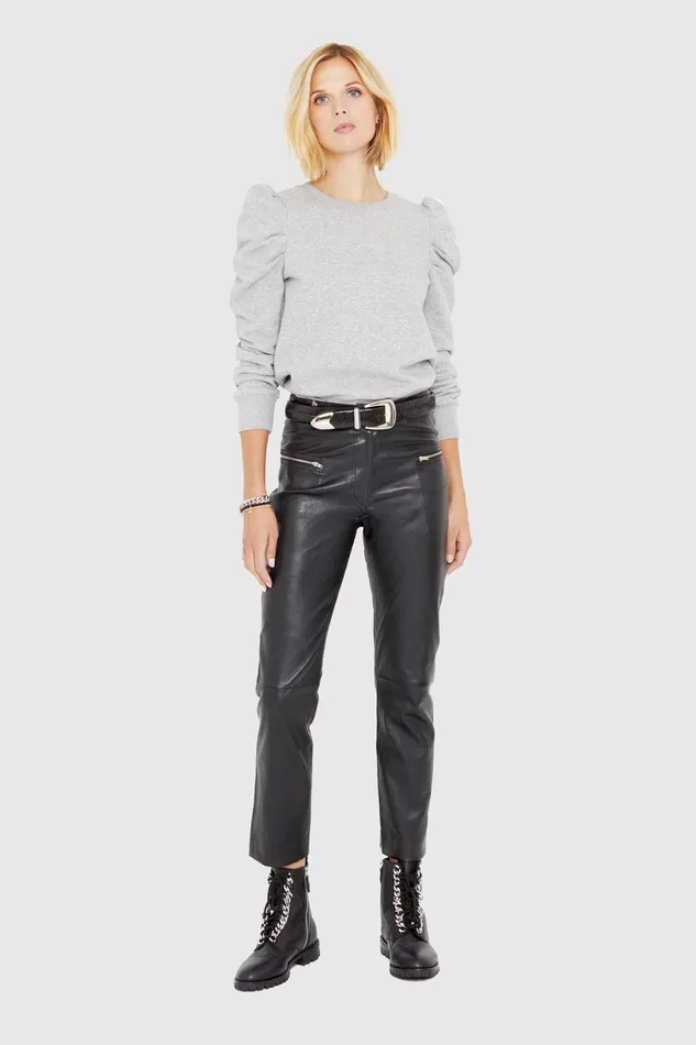 Rebecca Minkoff Poppy Leather Legging Black Women Leather