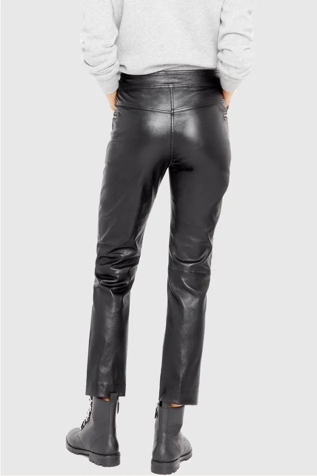 Rebecca Minkoff Poppy Leather Legging Black Women Leather