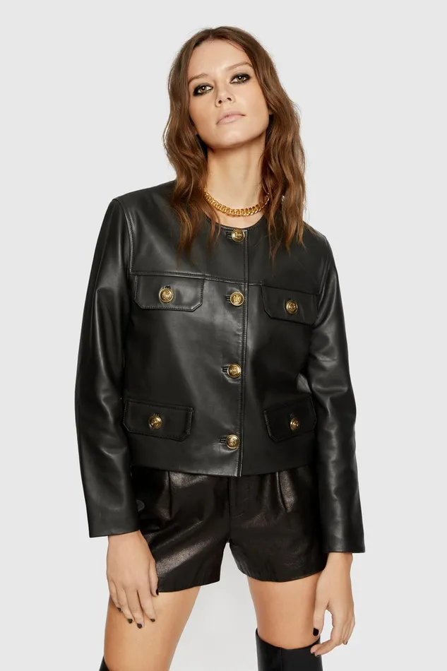 Rebecca Minkoff Taryn Jacket Black Women Leather
