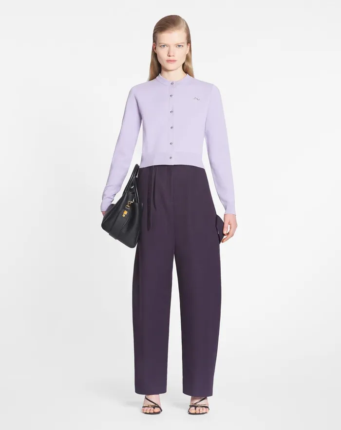 Round Neck Cardigan Wisteria Women Lanvin Knitwear Round Neck Cardigan Wisteria Women Lanvin Knitwear