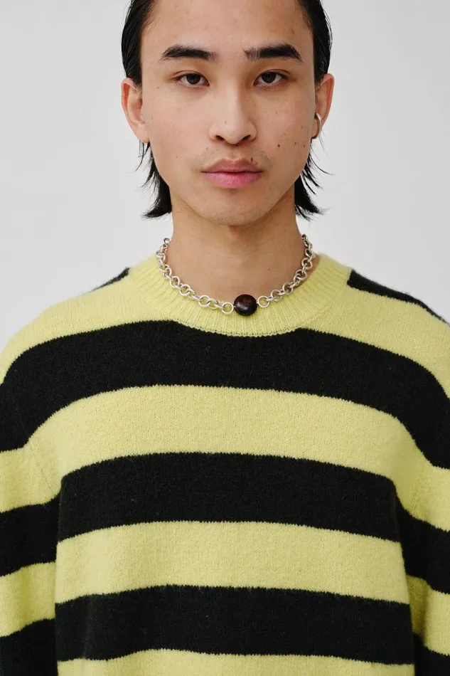 Ryder Stripe 8211 Daiquiri Green Stripe Men Won Hundred Knitwear