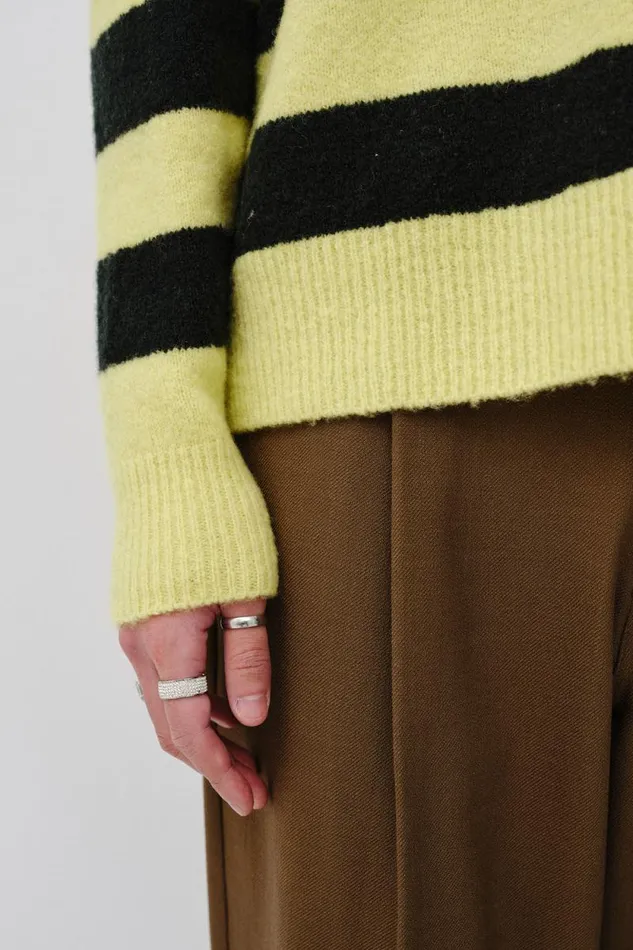 Ryder Stripe 8211 Daiquiri Green Stripe Men Won Hundred Knitwear