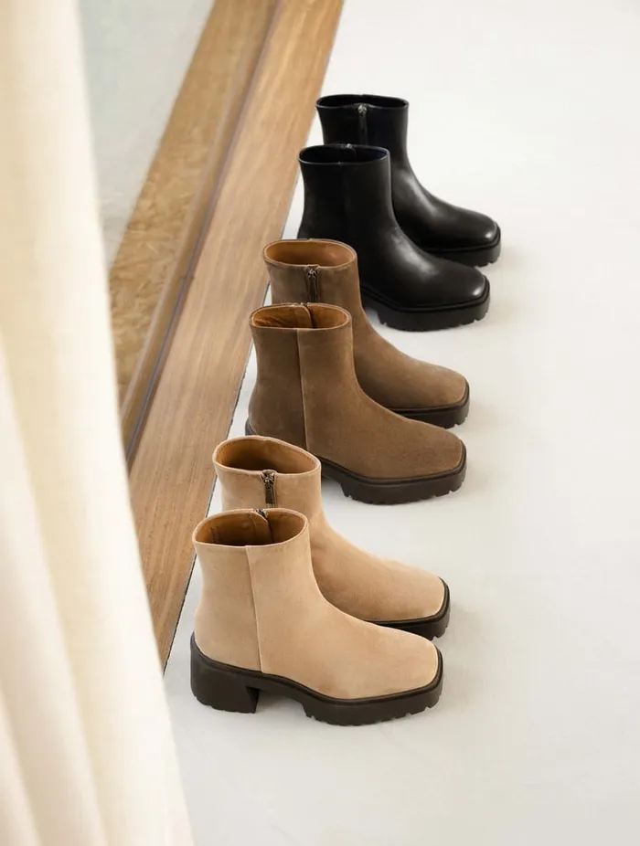 Sadie Passion Black Women Bobbies Ankle Boots Sadie Passion Black Women Bobbies Ankle Boots