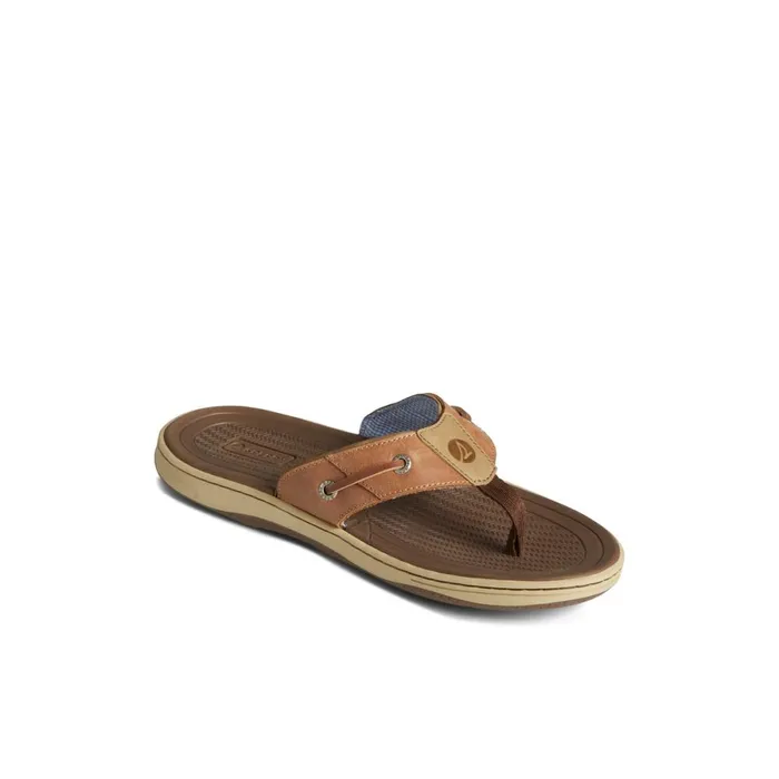 Sandals Men Sperry Baitfish Flip Flops Light Brown