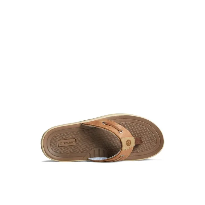 Sandals Men Sperry Baitfish Flip Flops Light Brown