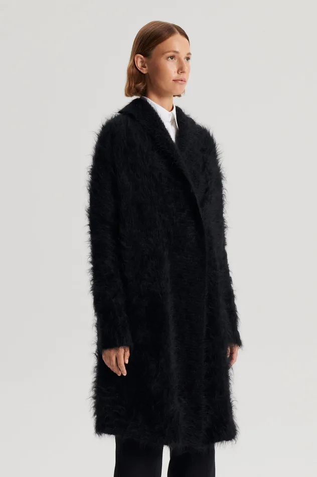Scanlan Theodore BRUSHED MOHAIR CARDIGAN 3 BLACK Women Jackets Scanlan Theodore BRUSHED MOHAIR CARDIGAN 3 BLACK Women Jackets