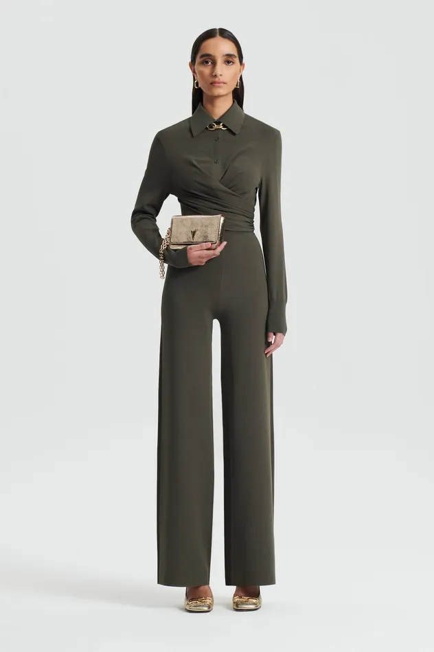 Scanlan Theodore MICRO CREPE WRAP SHIRT SAFARI Women Tops