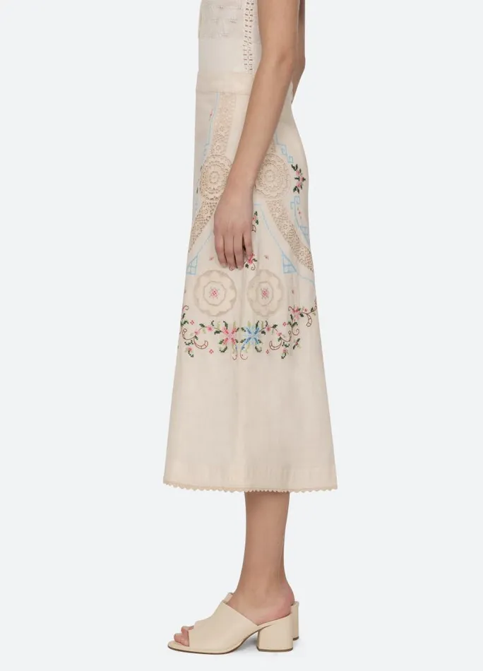 Sea New York Bottoms Women Edwina Skirt White