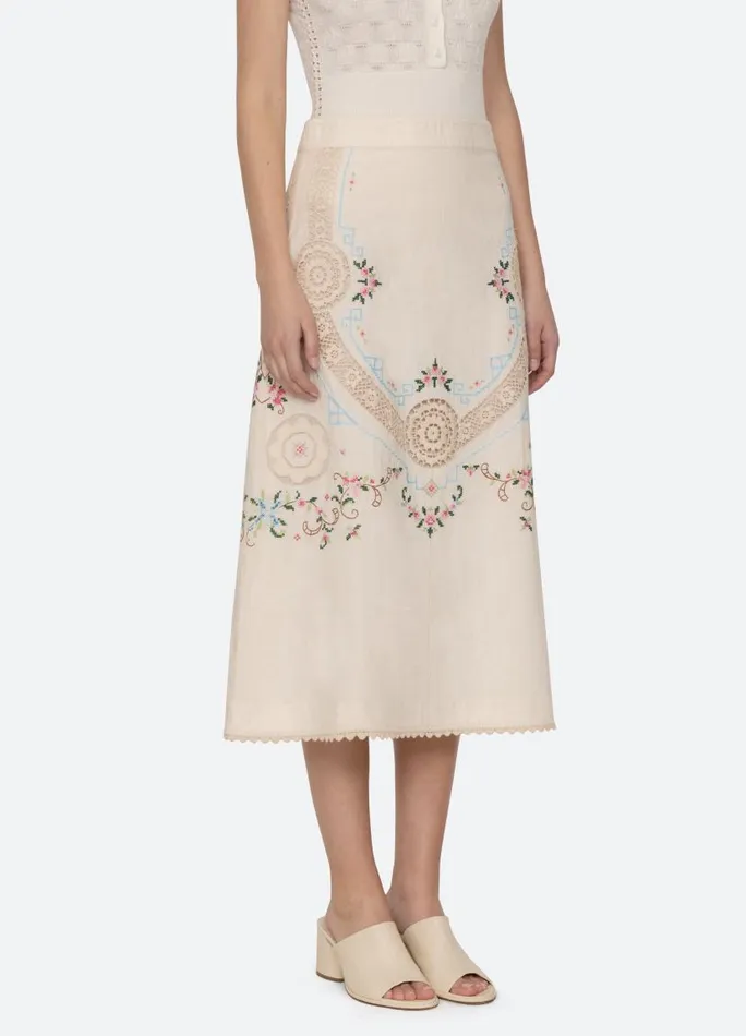 Sea New York Bottoms Women Edwina Skirt White